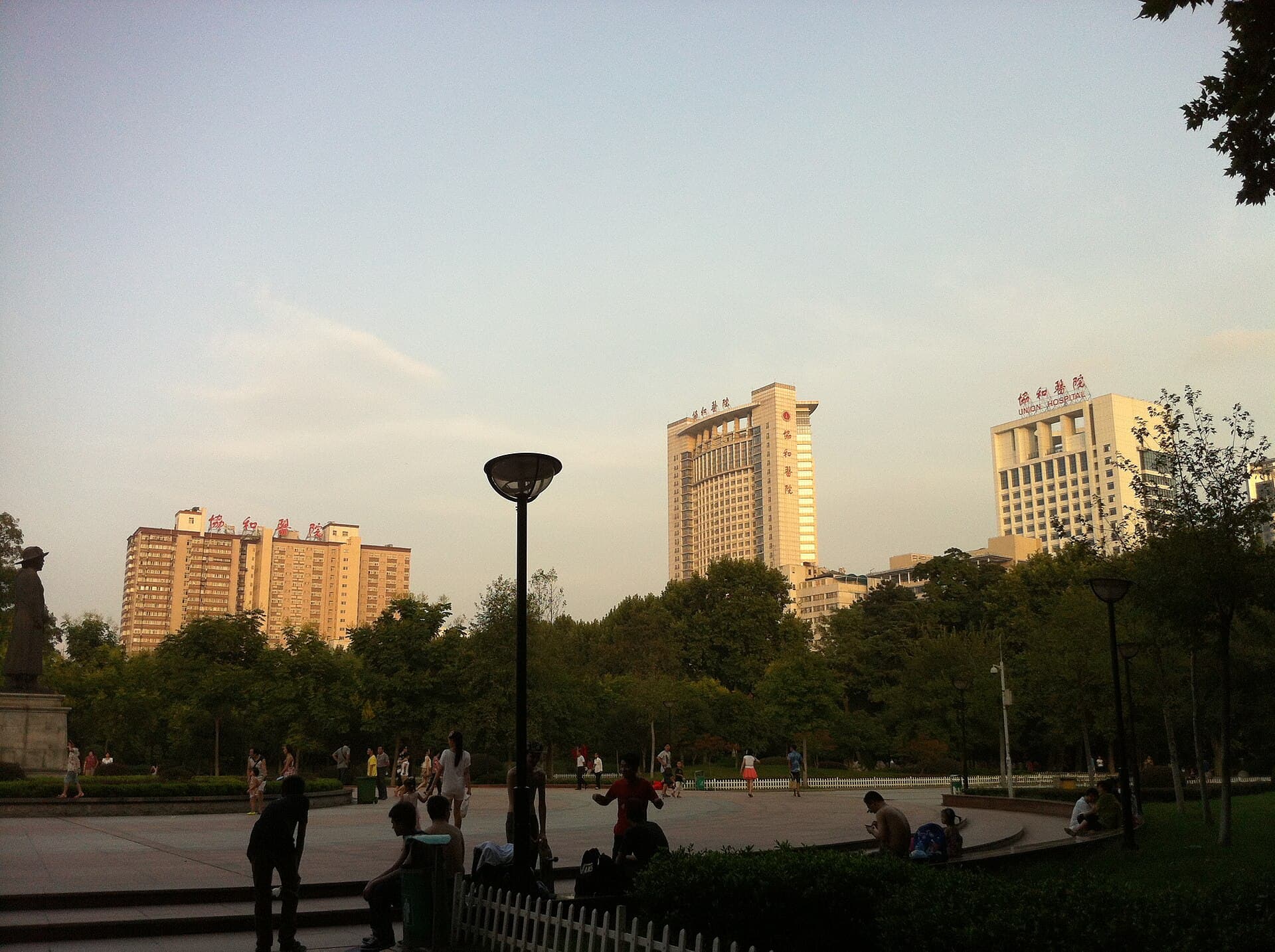 Exterior of Wuhan Union Hospital, Wuhan